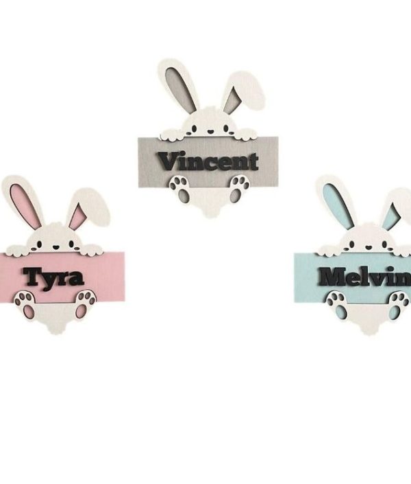 Personlig namnskylt kanin