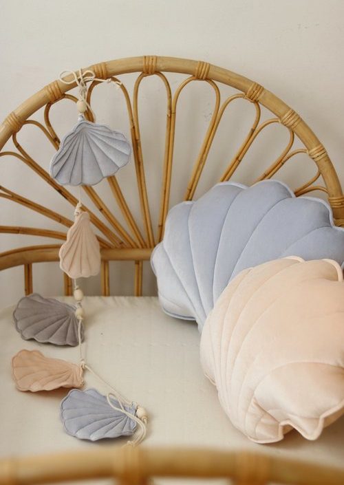 Moi Mili, vimpel i sammet snäcka Blue pearl