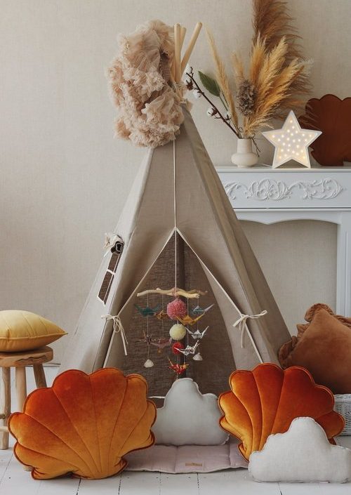 Moi Mili, tipitält i linne natural linen