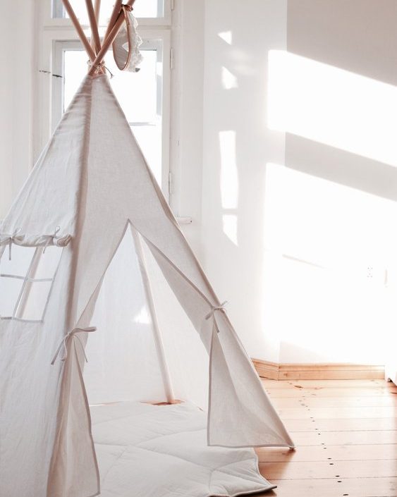 Moi Mili, tipitält i linne white