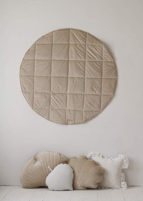Moi Mili, lekmatta i sammet, soft beige