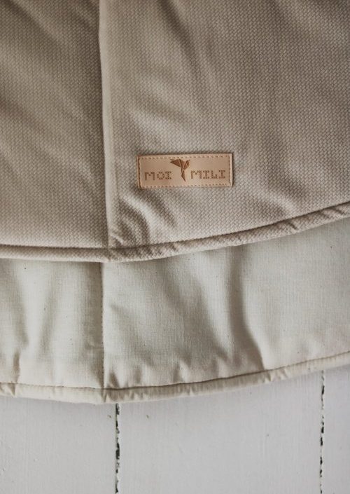 Moi Mili, lekmatta i sammet, soft beige