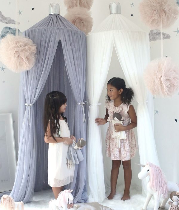 Spinkie Baby, sänghimmel Dreamy Light Grey Silver