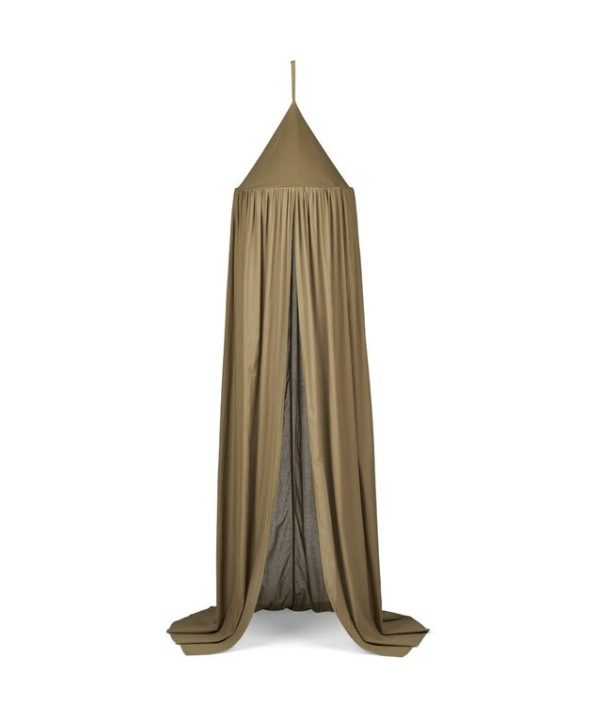 Liewood khaki sänghimmel med ljusslinga