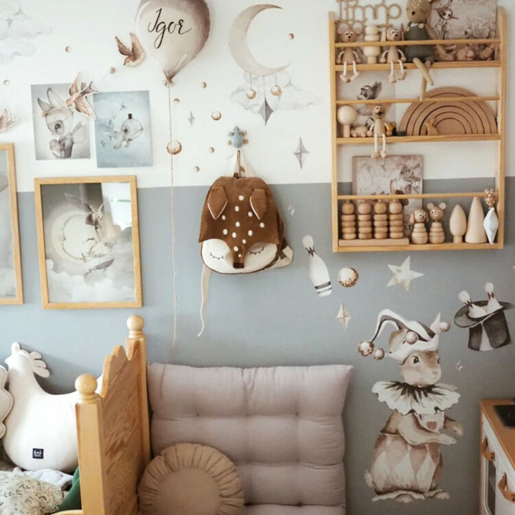 Dekornik, väggklistermärken- Rabbit the magician - Bild 4