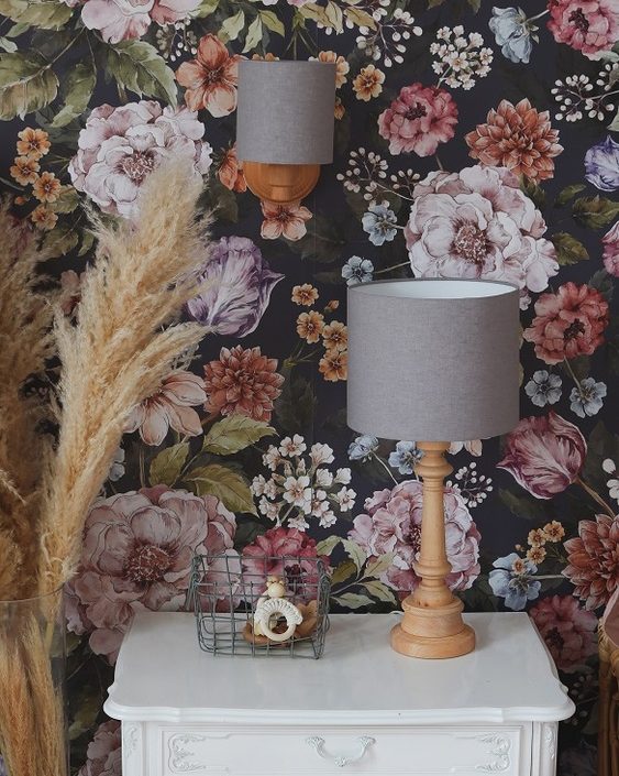 Lamps&Company, Bordslampa till barnrummet, grå linne