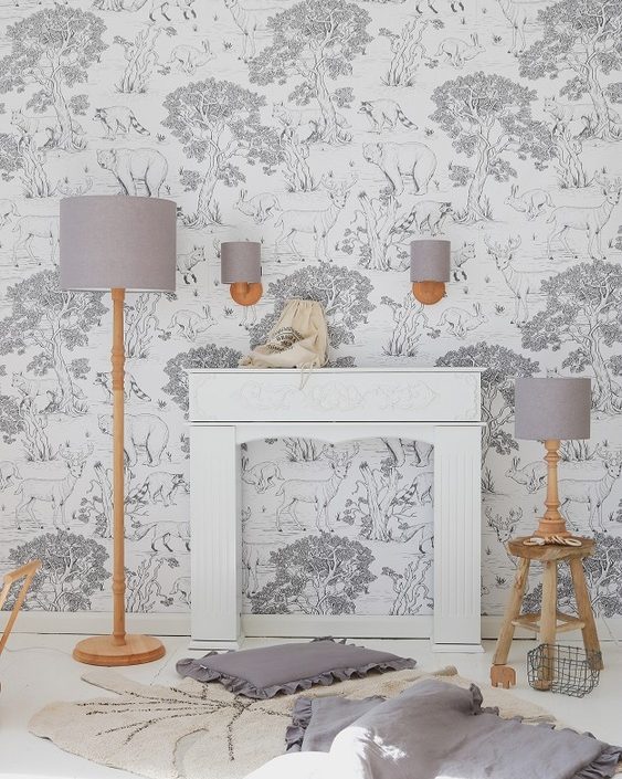 Lamps&Company, Golvlampa grå linne