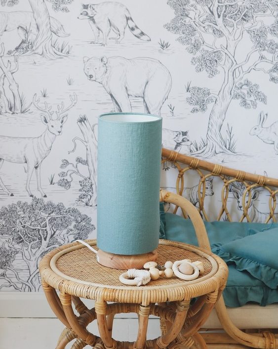 Lamps&Company, Sänglampa blå linne