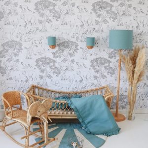 Lamps&Company, Golvlampa blå linne