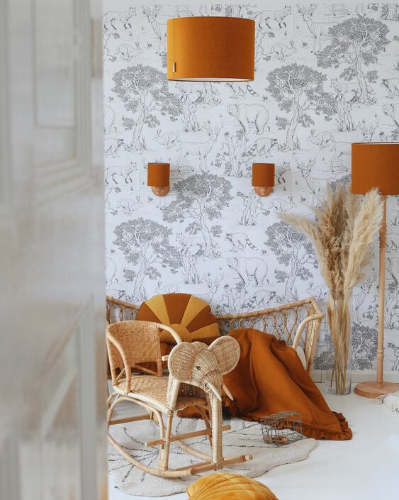 Lamps&Company, Mustard linne taklampa till barnrummet