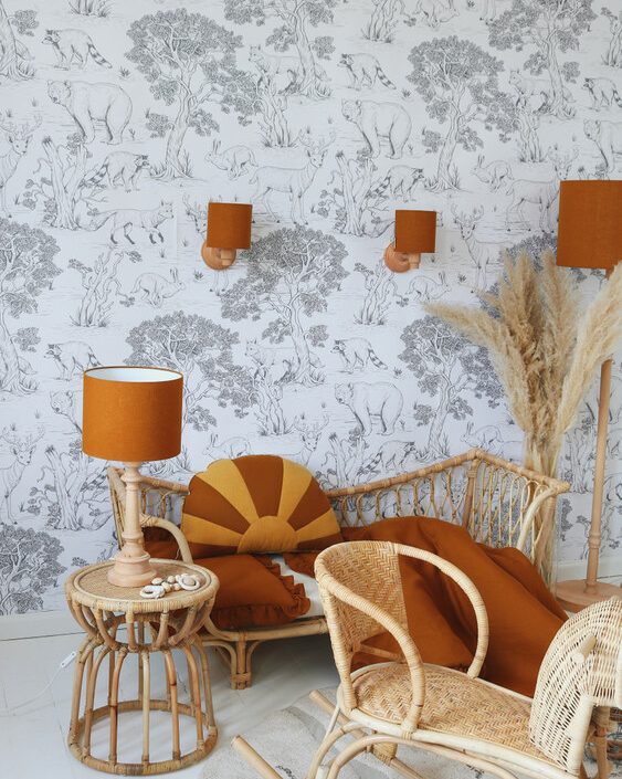 Lamps&Company, Vägglampa mustard linne