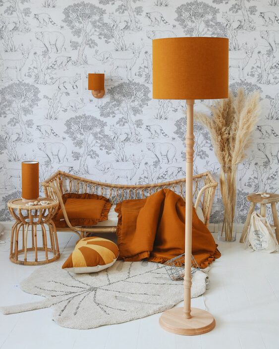 Lamps&Company, Golvlampa mustard linne