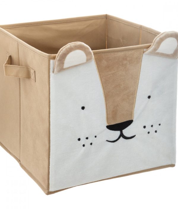 Förvaringskorg sammet lejon
