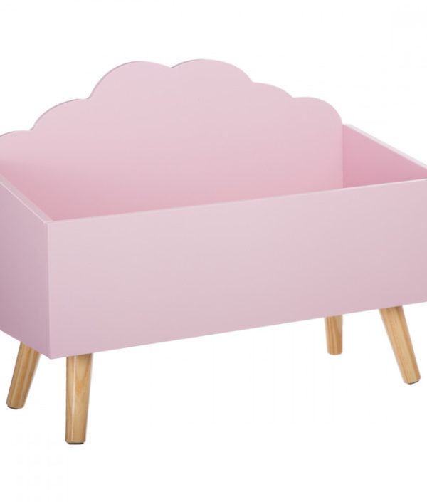 Förvaringslåda moln till barnrummet, rosa
