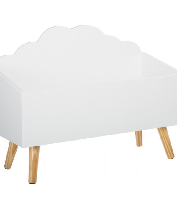 Förvaringslåda moln till barnrummet, vit