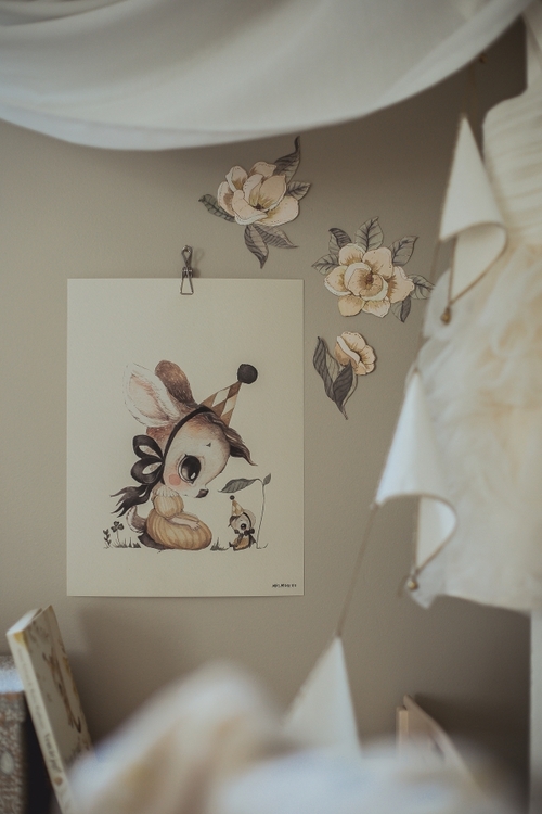 Mrs Mighetto, väggklistermärke 3-pack Anemones - Bild 3