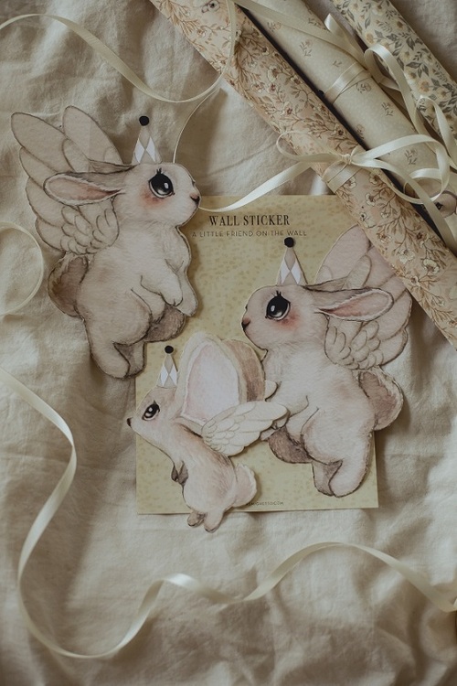 Mrs Mighetto, väggklistermärke 3-pack Baby friends - Bild 5