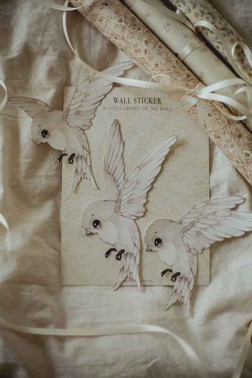 Mrs Mighetto, väggklistermärke 3-pack Oh Birdie Fly! - Bild 4