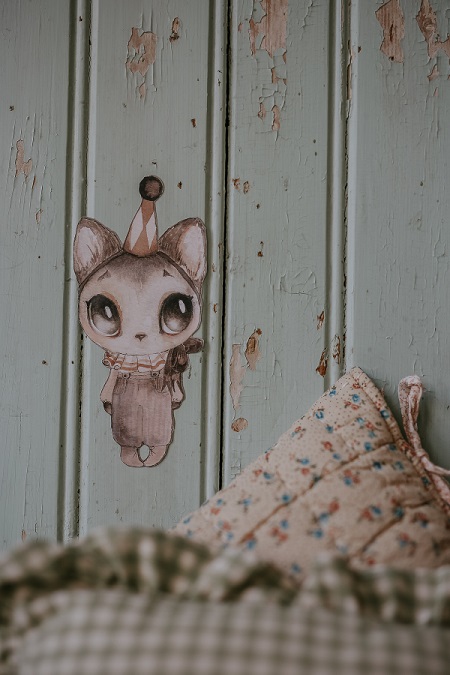 Mrs Mighetto, väggklistermärke Dear Meow - Bild 2