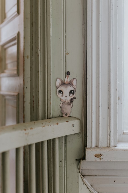 Mrs Mighetto, väggklistermärke Dear Meow - Bild 4