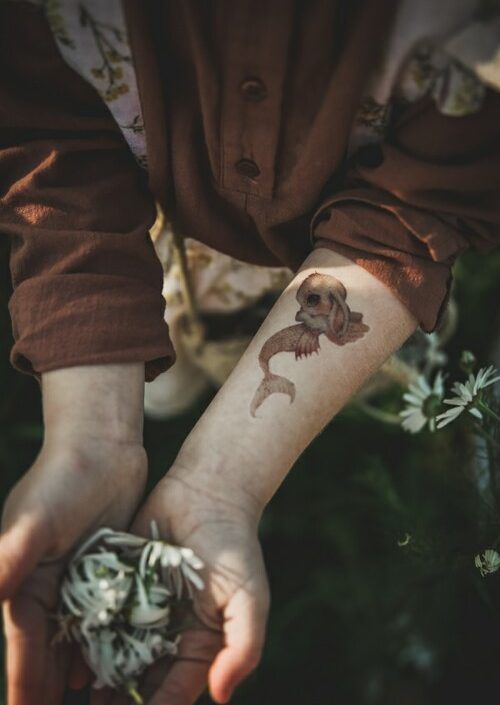 Mrs Mighetto, gnuggis fake tatuering Ocean Kids