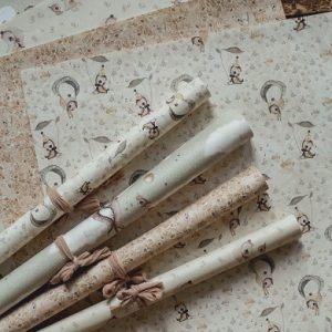 Mrs Mighetto, inslagnings- och pysselpapper 4-pack Baby