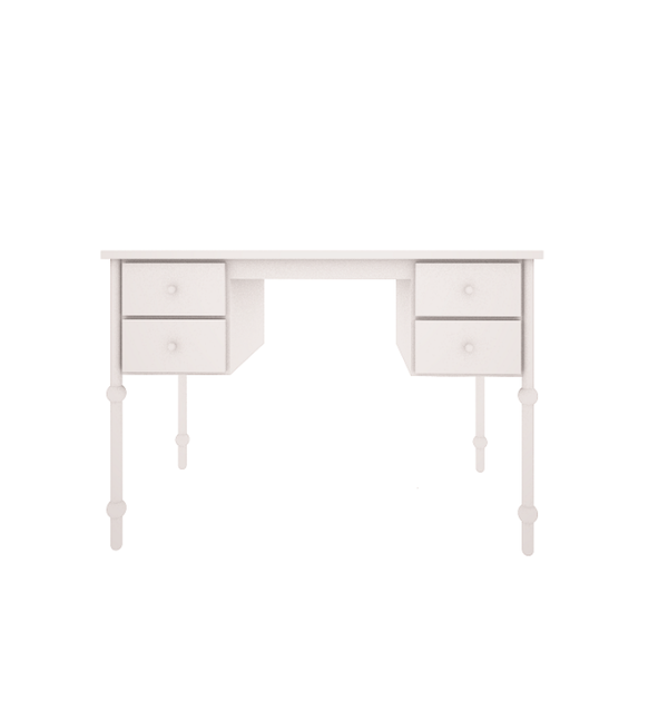 Babushka vit skrivbord till barnrummet