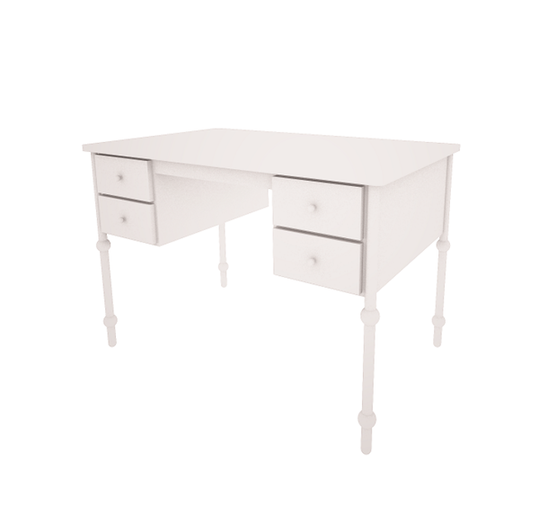 Babushka vit skrivbord till barnrummet