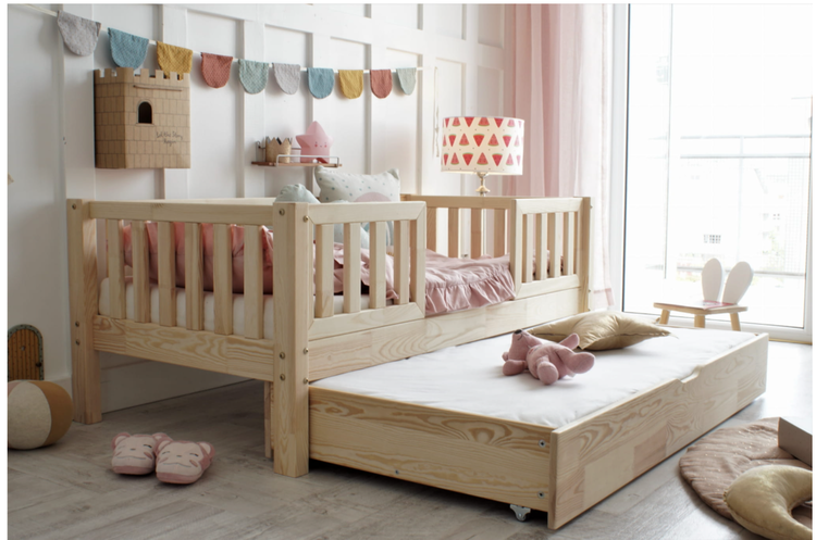 Barnsäng Alice med stödbräda och förvaringslåda/extrasäng - Bild 4