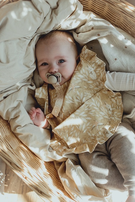 Mrs Mighetto, haklapp Misty Leaf Yellow