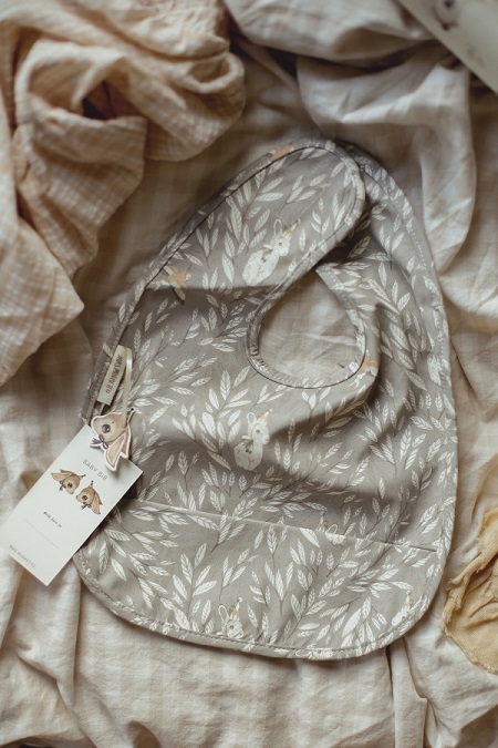 Mrs Mighetto, haklapp Misty Leaf Grey - Bild 3