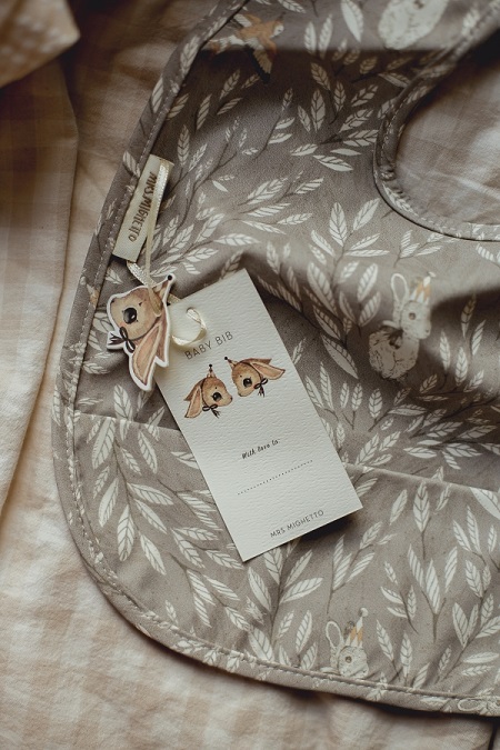 Mrs Mighetto, haklapp Misty Leaf Grey - Bild 2