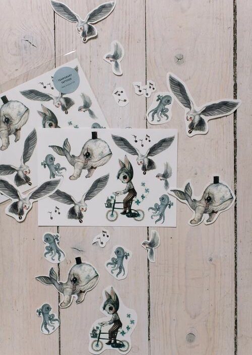 Mrs Mighetto, gnuggis fake tatuering Mr Simon and friends