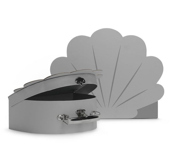 Jollein, förvaringslåda koffert 2-pack, snäcka grå