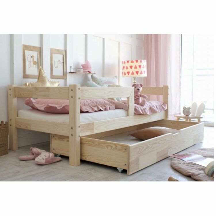 Barnsäng Sofia med stödbräda och förvaringslåda - Bild 3