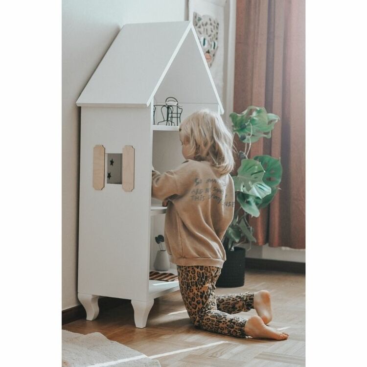 Lily, stor vit dockhus i trä - Bild 4