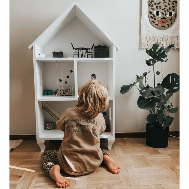 Lily, stor vit dockhus i trä - Bild 5