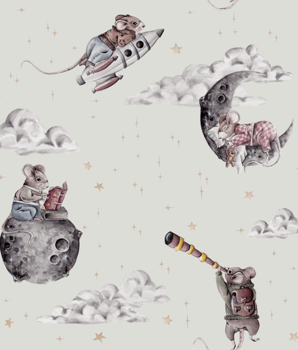 Dekorillo, tapet Little mouse light