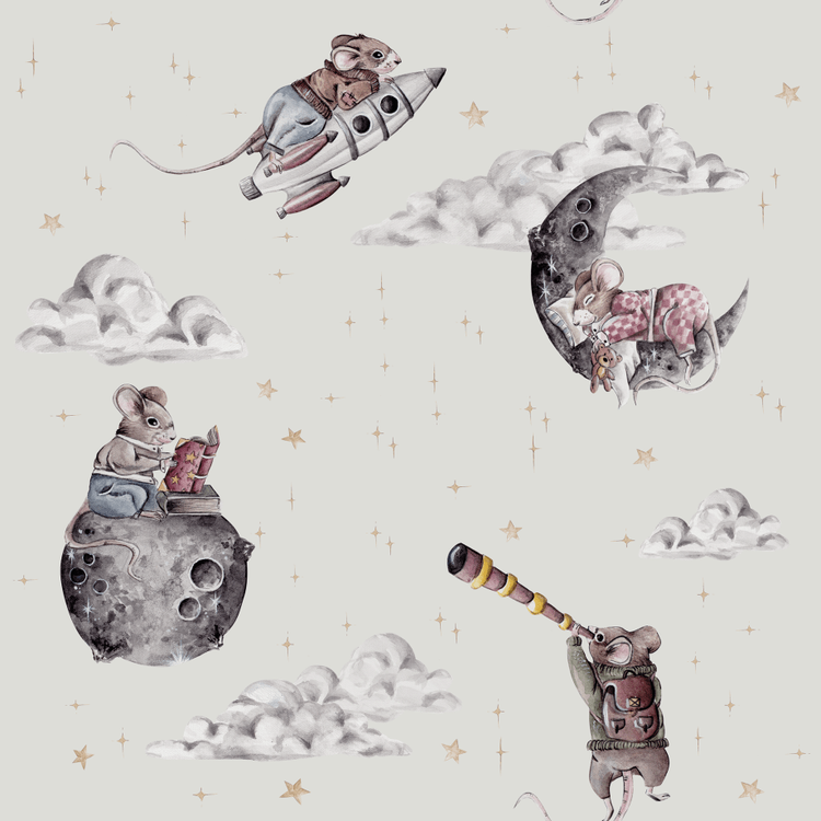 Dekorillo, tapet Little mouse light