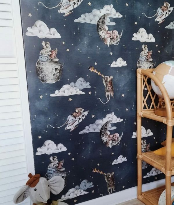 Dekorillo, tapet Little mouse sky