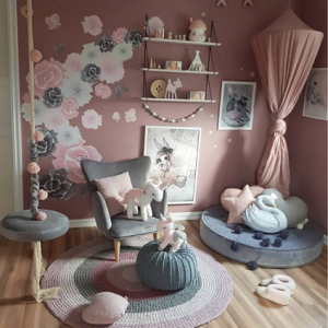 Bungee, rund tallriksgunga, grå