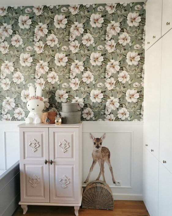 Dekorillo, tapet White roses