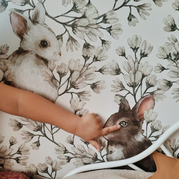 Dekorillo, tapet Rabbit world light - Bild 4