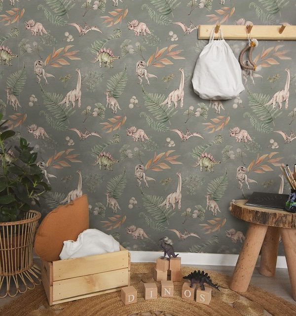 Dekorillo, tapet Green dino world