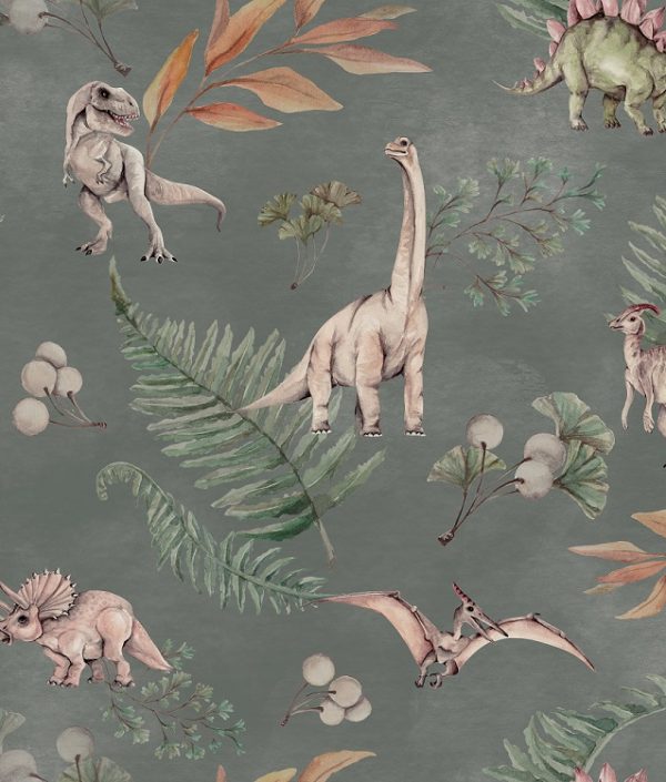 Dekorillo, tapet Green dino world