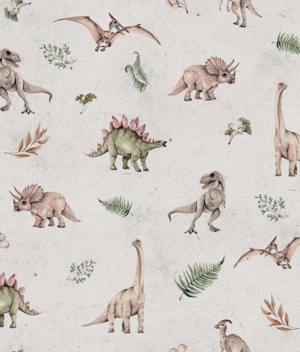 Dekorillo, tapet Grey dinos