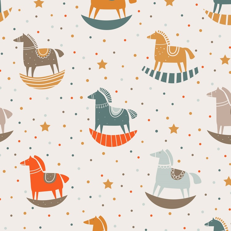 Dekorillo, tapet Vintage horses