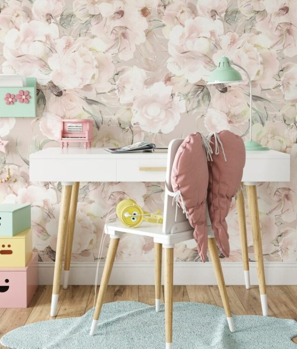 Dekorillo, tapet Pastel peonies