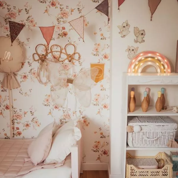 Little Lights, Nattlampa till barnrummet, Regnbåge Golden rose - Bild 5