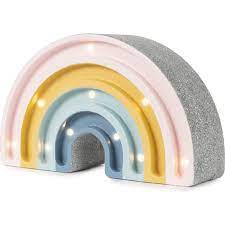 Little Lights, Nattlampa till barnrummet, Regnbåge MINI retro glitter